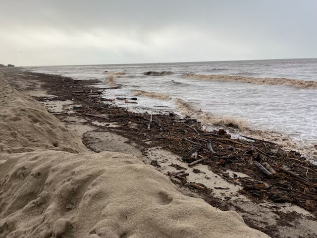 Ash Beach debris